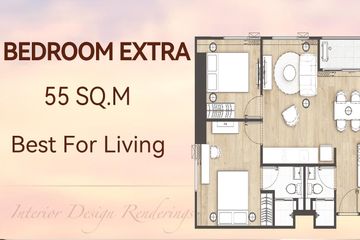2 Bedroom Condo for sale in The LIVIN Ramkhamhaeng, Hua Mak, Bangkok near MRT Lam Sali