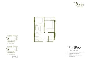 1 Bedroom Condo for sale in The Base Ratchada 19, Din Daeng, Bangkok near MRT Ratchadaphisek