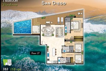 3 Bedroom Condo for sale in The Riviera California, Nong Prue, Chonburi