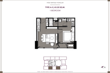 1 Bedroom Condo for sale in Hyde Heritage Thonglor, Khlong Tan Nuea, Bangkok near BTS Thong Lo