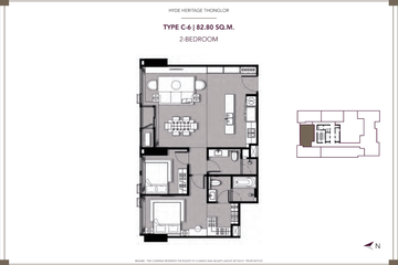 2 Bedroom Condo for sale in Hyde Heritage Thonglor, Khlong Tan Nuea, Bangkok near BTS Thong Lo