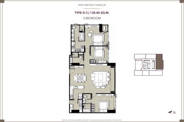3 Bedroom Condo for sale in Hyde Heritage Thonglor, Khlong Tan Nuea, Bangkok near BTS Thong Lo