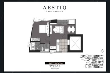 1 Bedroom Condo for sale in AESTIQ Thonglor, Khlong Tan Nuea, Bangkok near BTS Thong Lo