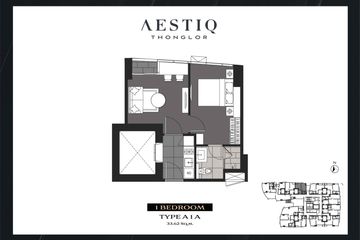 1 Bedroom Condo for sale in AESTIQ Thonglor, Khlong Tan Nuea, Bangkok near BTS Thong Lo