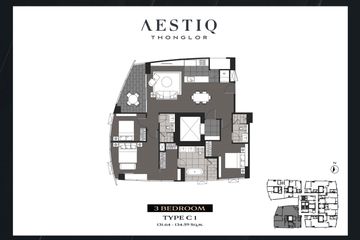 3 Bedroom Condo for sale in AESTIQ Thonglor, Khlong Tan Nuea, Bangkok near BTS Thong Lo