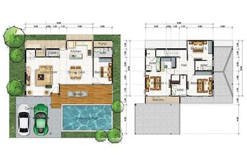4 Bedroom House for sale in Zensiri Midtown Villas, Nong Prue, Chonburi