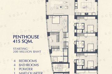 4 Bedroom Condo for sale in SCOPE Thonglor, Phra Khanong, Bangkok near BTS Thong Lo