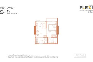 1 Bedroom Condo for sale in Flexi Riverview - Charoennakorn, Dao Khanong, Bangkok