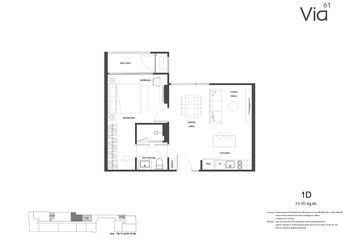1 Bedroom Condo for sale in Via 61, Khlong Tan Nuea, Bangkok near BTS Ekkamai