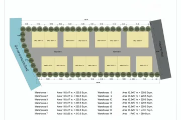 Warehouse / Factory for rent in Ban Khlong Suan, Samut Prakan