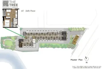 1 Bedroom Condo for sale in The Tree Sukhumvit 71 - Ekamai, Suan Luang, Bangkok near Airport Rail Link Ramkhamhaeng