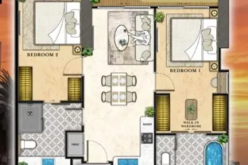 2 Bedroom Condo for sale in The Riviera California, Nong Prue, Chonburi