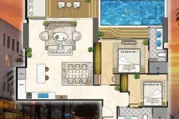 2 Bedroom Condo for sale in The Riviera California, Nong Prue, Chonburi