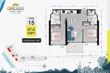 2 Bedroom Condo for sale in Copacabana Coral Reef, Nong Prue, Chonburi