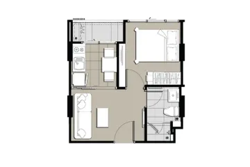 1 Bedroom Condo for sale in Metro Luxe Ratchada, Din Daeng, Bangkok near MRT Huai Khwang