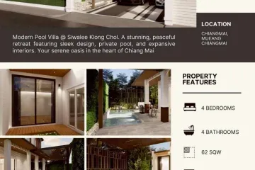 4 Bedroom Villa for sale in sivalee klongchon chiang mai, Mae Hia, Chiang Mai