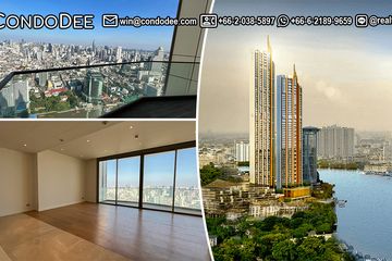 3 Bedroom Condo for sale in Magnolias Waterfront Residences, Khlong Ton Sai, Bangkok near BTS Saphan Taksin