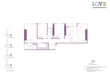 3 Bedroom Condo for sale in Love Charoen Nakhon, Bang Lamphu Lang, Bangkok near BTS Krung Thon Buri