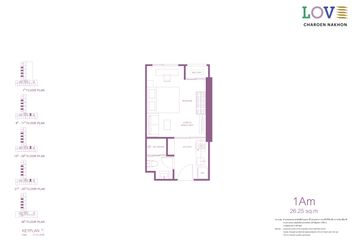 1 Bedroom Condo for sale in Love Charoen Nakhon, Bang Lamphu Lang, Bangkok near BTS Krung Thon Buri