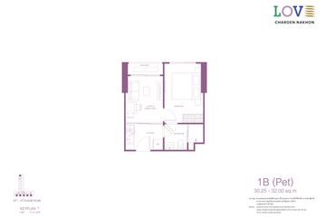 1 Bedroom Condo for sale in Love Charoen Nakhon, Bang Lamphu Lang, Bangkok near BTS Krung Thon Buri