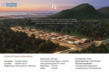 3 Bedroom Villa for sale in Na Raya Hills, Thap Tai, Prachuap Khiri Khan