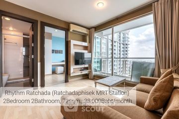 2 Bedroom Condo for rent in Rhythm Ratchada, Sam Sen Nok, Bangkok near MRT Ratchadaphisek