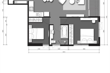 2 Bedroom Condo for rent in The Lofts Asoke, Khlong Toei Nuea, Bangkok near MRT Phetchaburi