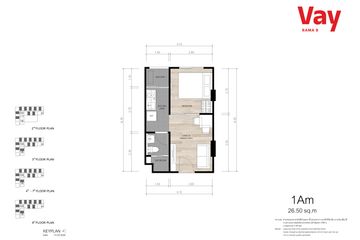 1 Bedroom Condo for sale in Vay Rama 9, Bang Kapi, Bangkok near MRT Pradit Manutham