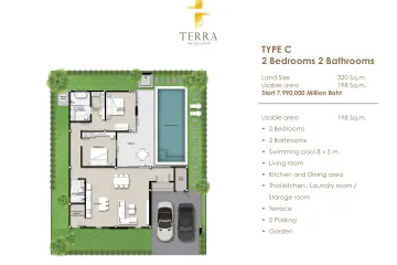 2 Bedroom Villa for sale in Thap Tai, Prachuap Khiri Khan