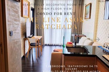 1 Bedroom Condo for rent in The Line Asoke - Ratchada, Din Daeng, Bangkok near MRT Phra Ram 9
