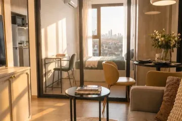 1 Bedroom Condo for rent in Origin Play Bangkhunnon Triple Station, Bang Khun Non, Bangkok near MRT Bang Khun Non