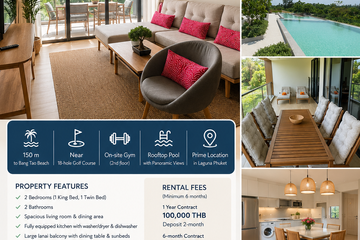 2 Bedroom Condo for rent in Laguna Beachside, Choeng Thale, Phuket