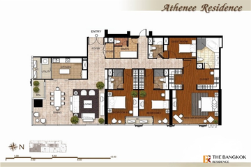 3 Bedroom Condo for rent in Athenee Residence, Lumpini, Bangkok near BTS Ploen Chit