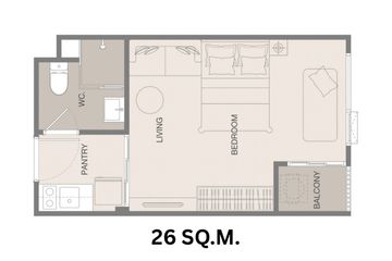 1 Bedroom Condo for sale in Klos Ratchada 7, Din Daeng, Bangkok near MRT Thailand Cultural Centre
