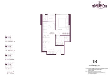 1 Bedroom Condo for sale in The Monument Sathorn, Silom, Bangkok near BTS Saint Louis