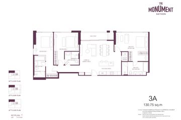 3 Bedroom Condo for sale in The Monument Sathorn, Silom, Bangkok near BTS Saint Louis