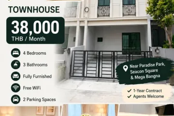 4 Bedroom House for rent in Siri Place Pattanakarn, Dokmai, Bangkok