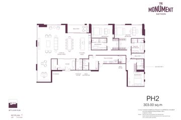 3 Bedroom Condo for sale in The Monument Sathorn, Silom, Bangkok near BTS Saint Louis