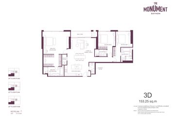 3 Bedroom Condo for sale in The Monument Sathorn, Silom, Bangkok near BTS Saint Louis