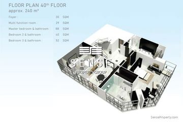 3 Bedroom Condo for sale in Sathorn Gardens, Thung Maha Mek, Bangkok near MRT Lumpini