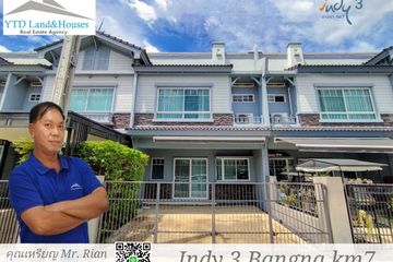 3 Bedroom Townhouse for rent in indy 3 Bangna-km.7, Bang Kaeo, Samut Prakan