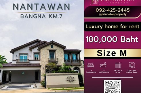 4 Bedroom House for rent in Nantawan Bangna Km. 7, Bang Kaeo, Samut Prakan