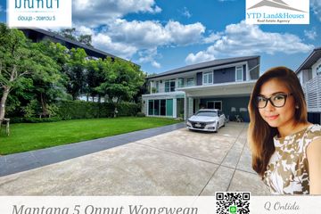 4 Bedroom House for sale in Mantana Onnut-Wongwaen 5, Dokmai, Bangkok
