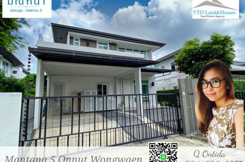 3 Bedroom House for sale in Mantana Onnut-Wongwaen 5, Dokmai, Bangkok