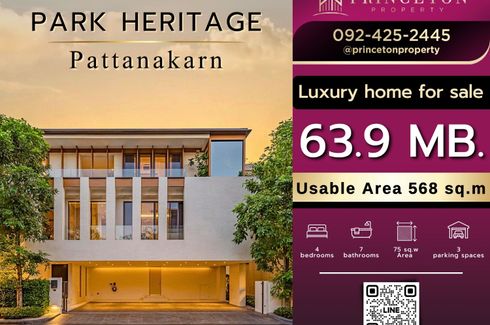 4 Bedroom House for sale in Park Heritage Phatthanakan 20, Khlong Tan Nuea, Bangkok