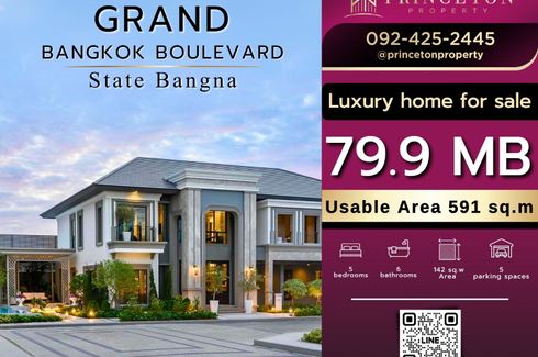 5 Bedroom House for sale in Grand Bangkok Boulevard State Bangna, Dokmai, Bangkok