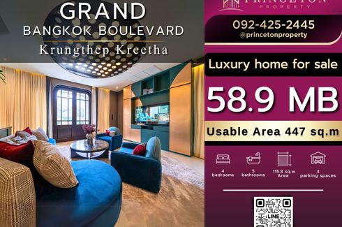 4 Bedroom House for sale in Grand Bangkok Boulevard Krungthepkritha, Khlong Sam Prawet, Bangkok