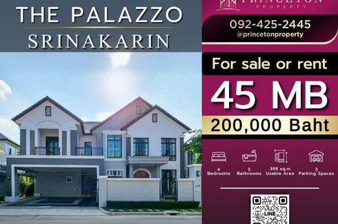 4 Bedroom House for Sale or Rent in The Palazzo Srinakarin, Nong Bon, Bangkok near MRT Suan Luang Ro 9