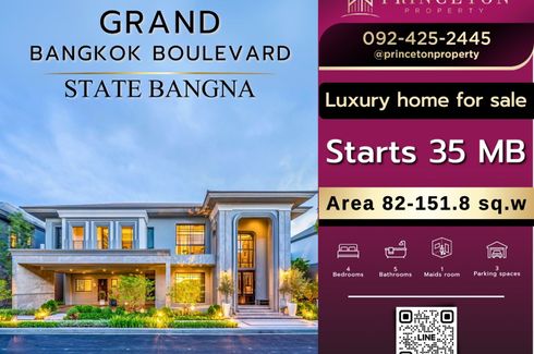 4 Bedroom House for sale in Grand Bangkok Boulevard State Bangna, Dokmai, Bangkok