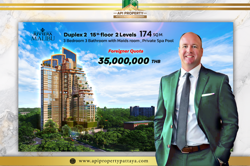 3 Bedroom Condo for sale in The Riviera Malibu & Residences, Nong Prue, Chonburi